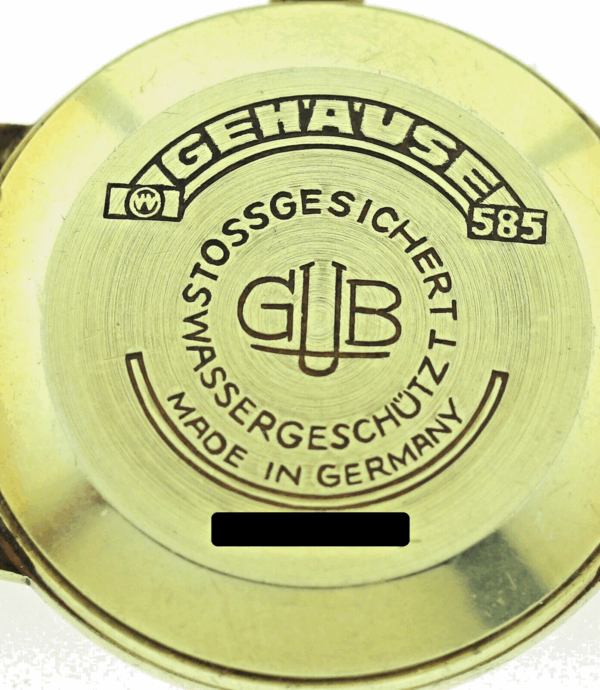 Rarität GUB Glashütte Spezimatic 585 Gold Vintage Herrenuhr Kal. 74 Ø34mm ~1965
