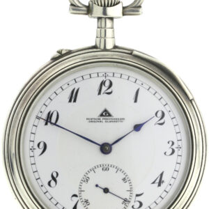Rarität Deutsche Präzisionsuhr Original Glashütte offen 800er Silber 1A Qualität