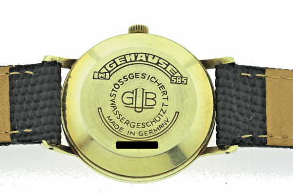 Rarität GUB Glashütte Spezimatic 585 Gold Vintage Herrenuhr Kal. 74 Ø34mm ~1965 – Bild 9