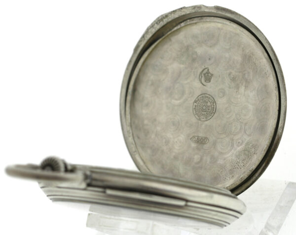 Rarität Deutsche Präzisionsuhr Original Glashütte offen 800er Silber 1A Qualität – Bild 7