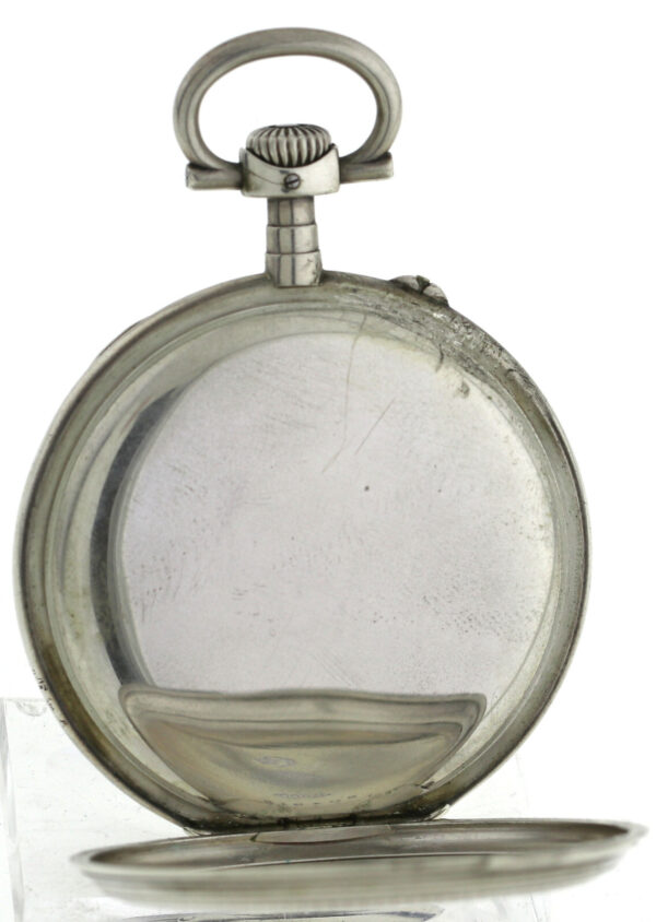 Rarität Deutsche Präzisionsuhr Original Glashütte offen 800er Silber 1A Qualität – Bild 8