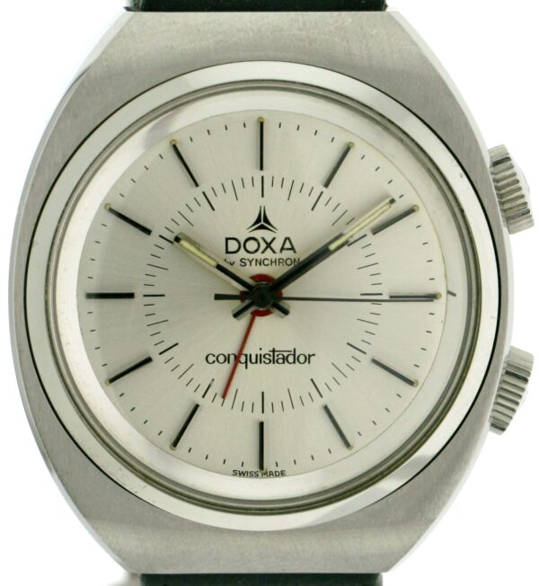 Doxa by Synchron Conquistador Alarm Wecker Herren Vintageuhr 70'er Jahre 34270