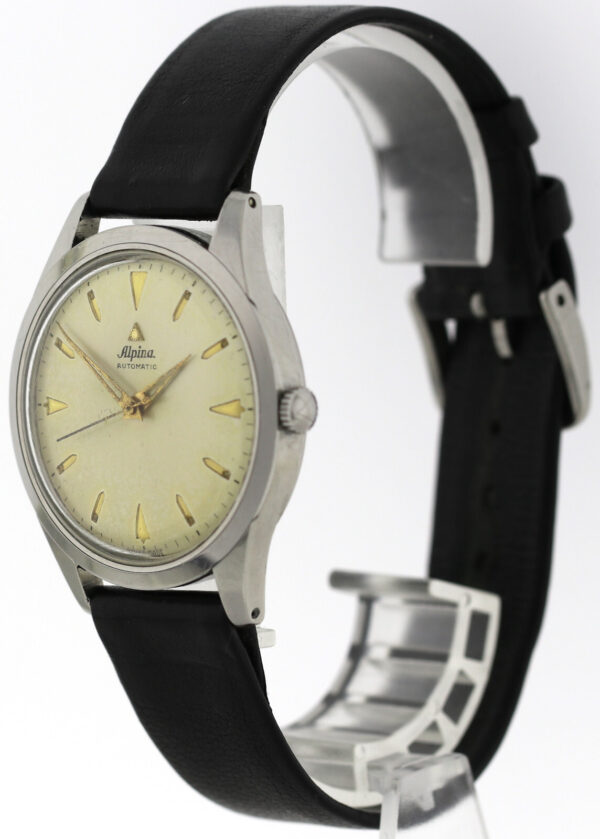 Rarität Alpina Herren Vintage Armbanduhr Hammer Automatic Cal.584 ca. 1955 Ø35mm – Bild 6
