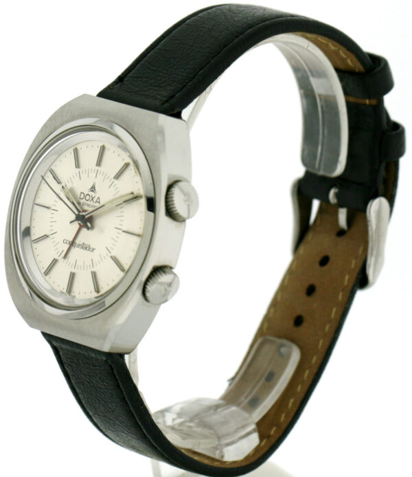 Doxa by Synchron Conquistador Alarm Wecker Herren Vintageuhr 70'er Jahre 34270 – Bild 6