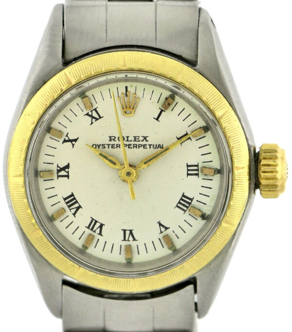 Rolex Oyster Perpetual, Damen- Vintageuhr, Edelstahl, Ref.6621 ,aus 1960/61, Ø25