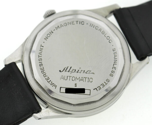 Rarität Alpina Herren Vintage Armbanduhr Hammer Automatic Cal.584 ca. 1955 Ø35mm – Bild 8