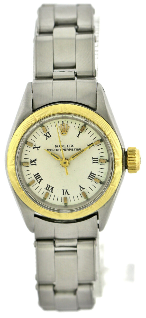 Rolex Oyster Perpetual, Damen- Vintageuhr, Edelstahl, Ref.6621 ,aus 1960/61, Ø25 – Bild 2