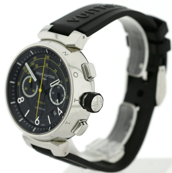 Louis Vuitton Tambour Flyback Chronograph Stahl  Ref.Q102B lim. Edetion 888- Ø44 – Bild 6