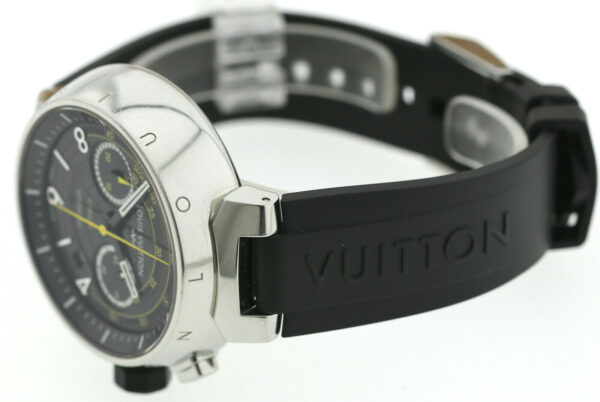 Louis Vuitton Tambour Flyback Chronograph Stahl  Ref.Q102B lim. Edetion 888- Ø44 – Bild 7