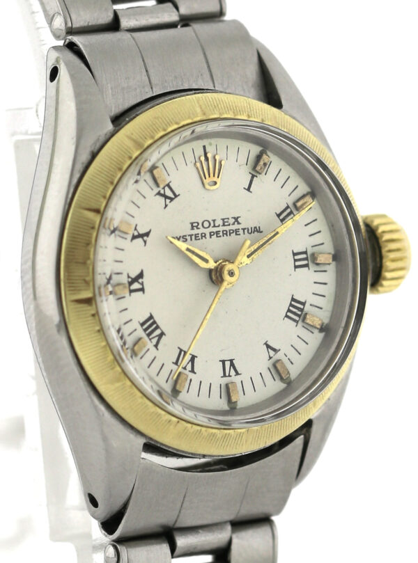Rolex Oyster Perpetual, Damen- Vintageuhr, Edelstahl, Ref.6621 ,aus 1960/61, Ø25 – Bild 5