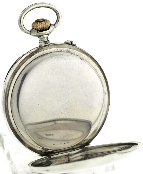 A.Lange & Söhne Glashütte offene 800er Silber Herren Taschenuhr 1B-C Werk ~1910 – Bild 10