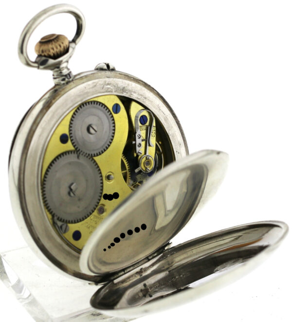 A.Lange & Söhne Glashütte offene 800er Silber Herren Taschenuhr 1B-C Werk ~1910 – Bild 11