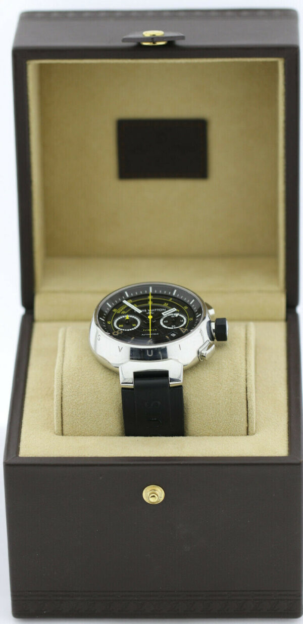 Louis Vuitton Tambour Flyback Chronograph Stahl  Ref.Q102B lim. Edetion 888- Ø44 – Bild 10