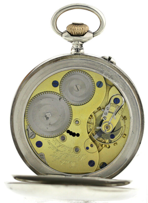 A.Lange & Söhne Glashütte offene 800er Silber Herren Taschenuhr 1B-C Werk ~1910 – Bild 12