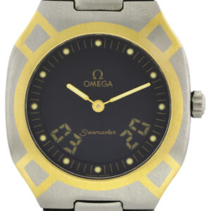 Omega Seamaster Polaris Multifunktion Stahl/750/18k Gold Quartz Uhr 36x32 Unisex
