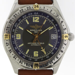 Breitling Antares World GMT Automatik Edelstahl Ref. B32047 Ø39mm ca. 1990-2000