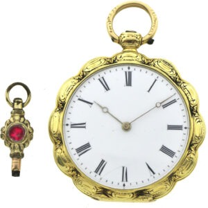 Rarität Vacheron & Constantin feine Zylinder Taschenuhr 750/18k Gold 41mm 36,9g