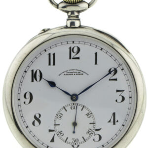 A.Lange & Söhne Glashütte DUF offene 900er Silber B-Uhr Beobachtungsuhr Ø60 mm