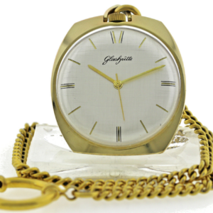 rare GUB Glashütte Kaliber 70.1 vergoldete Vintage Anhängeuhr Handaufzug 70er