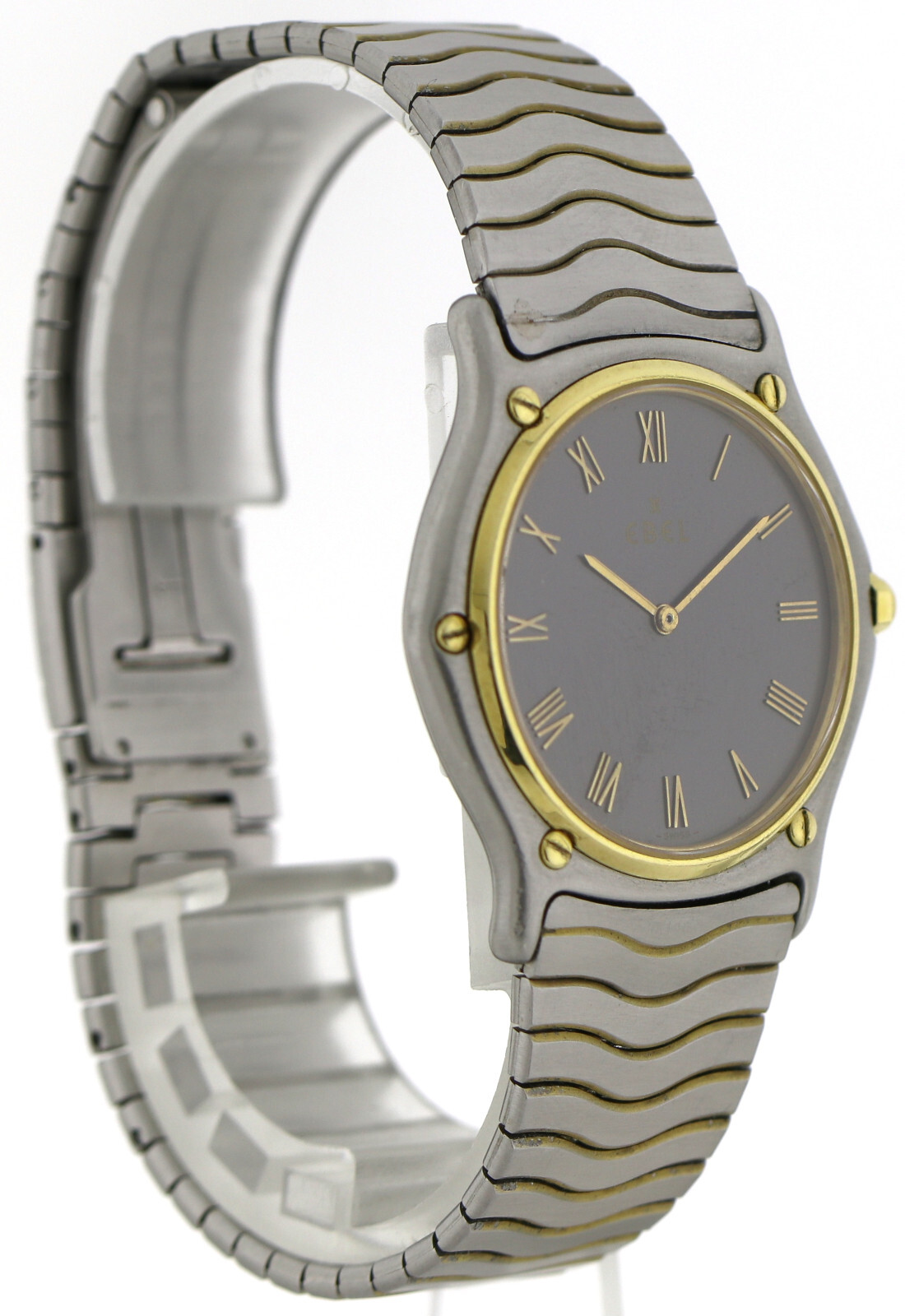 Ebel Sport Classique Herren- Unisexuhr Waveband Stahl-Gold Ref. 181903 Ø34mm – Bild 4