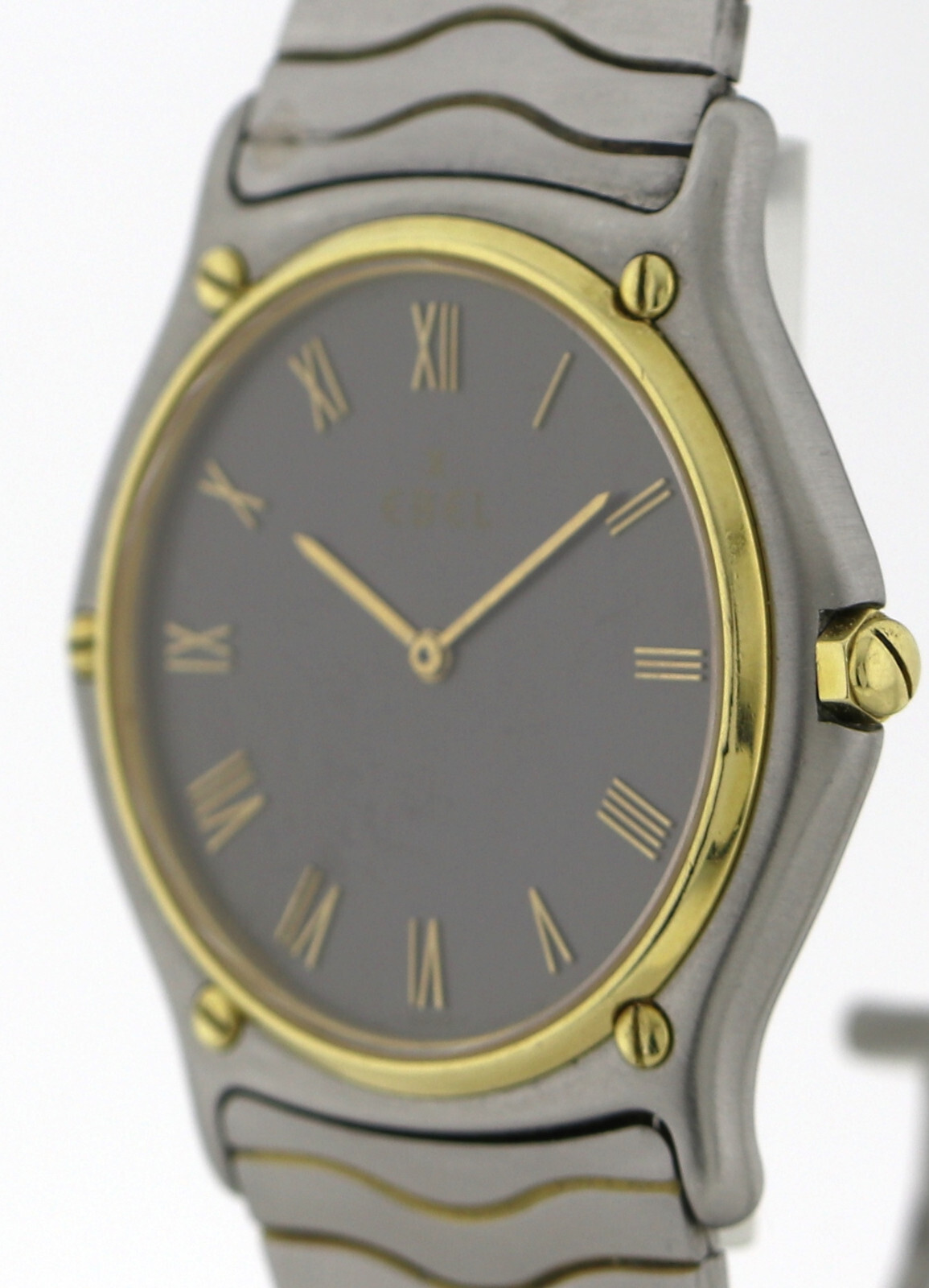 Ebel Sport Classique Herren- Unisexuhr Waveband Stahl-Gold Ref. 181903 Ø34mm – Bild 5