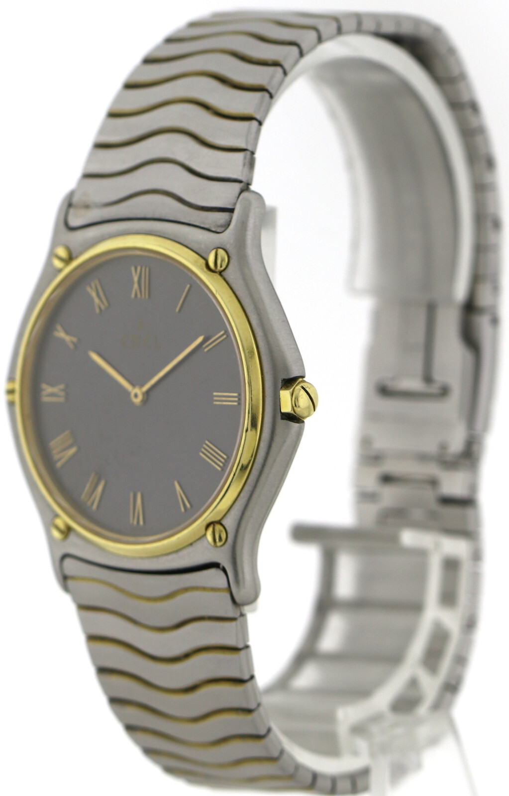 Ebel Sport Classique Herren- Unisexuhr Waveband Stahl-Gold Ref. 181903 Ø34mm – Bild 6