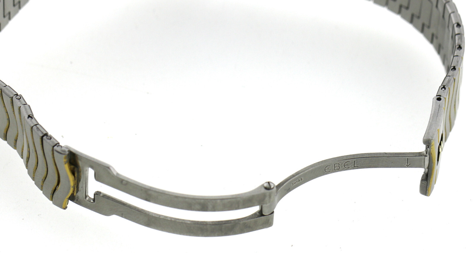 Ebel Sport Classique Herren- Unisexuhr Waveband Stahl-Gold Ref. 181903 Ø34mm – Bild 9