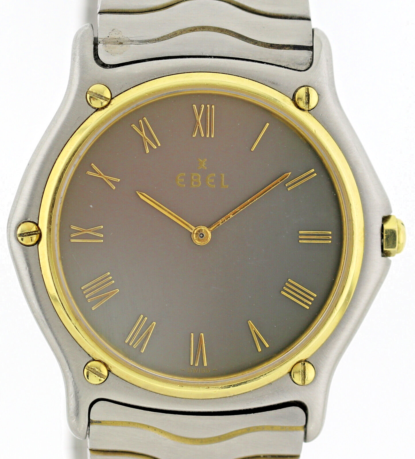 Ebel Sport Classique Herren- Unisexuhr Waveband Stahl-Gold Ref. 181903 Ø34mm – Bild 2